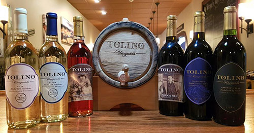 Bottles of Tolino Wines