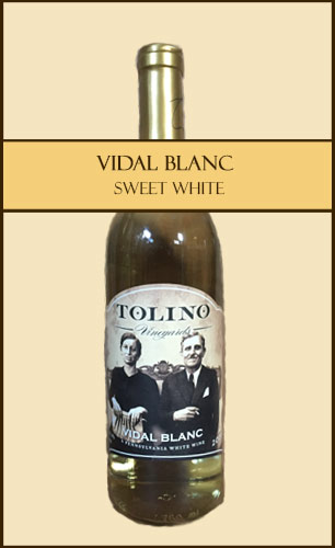 Bottle of Vidal Blanc
